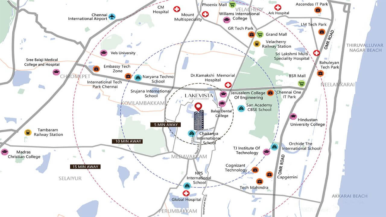 Purva Lake Vista Pallikaranai Location Map Purva Lake Vista Pallikaranai Location Map